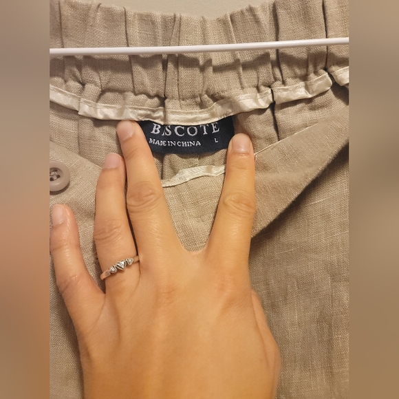 Biscote Taupe/Light Brown/Cream Trousers - Picture 6 of 9